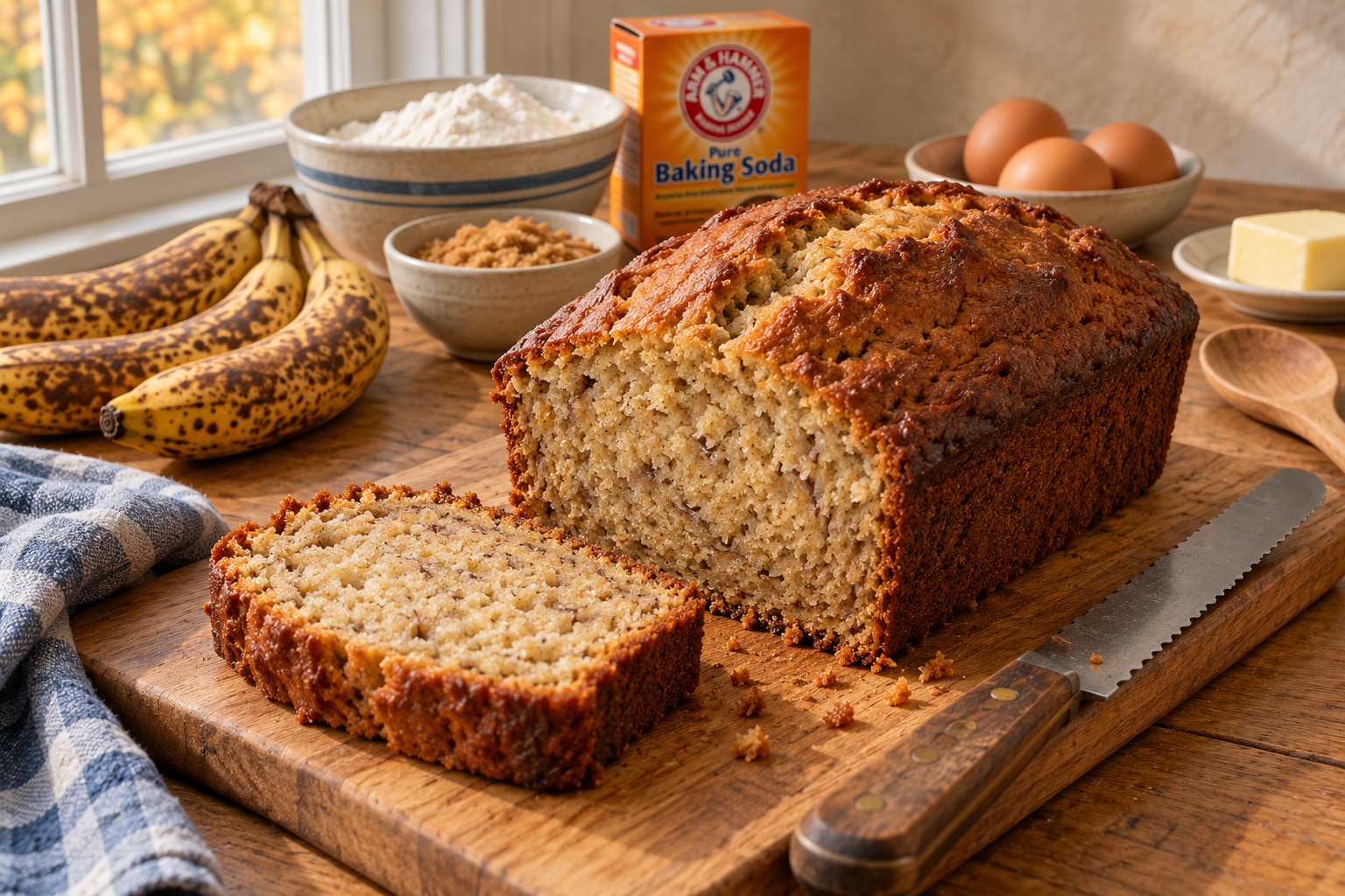 A loaf of banana bread